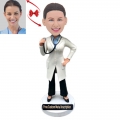 A Confident DoctorCustom Bobblehead with Free Metal Inscription