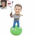 A Man who Loves Golf Custom Bobblehead