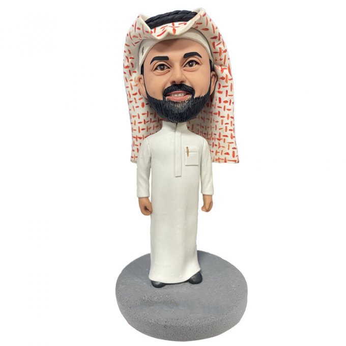 A Man with A Turban Custom Bobblehead