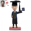 A man withDiploma Custom Bobblehead