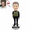 Air Force Custom Bobblehead with Free Metal Inscription