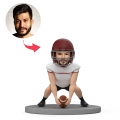 American Football Kicker Bobblehead Custom Player's Face Player Ready to Compete