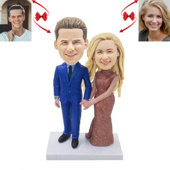 Anniversary Couple Custom Bobblehead