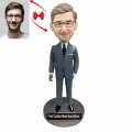 AnOutstanding BossCustom Bobblehead with Free Metal Inscription