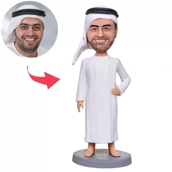 Arabs Custom Bobblehead With Engraved Text