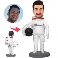 Astronaut Custom Bobblehead With Engraved Text