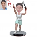 Badminton PlayerCustom Bobblehead with Free Metal Inscription