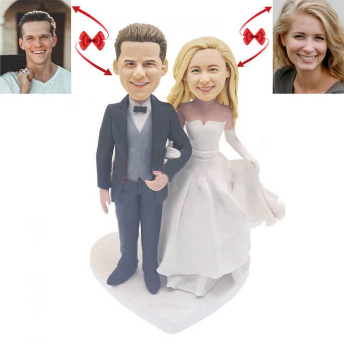 Beach Wedding Anniversary Custom Bobblehead