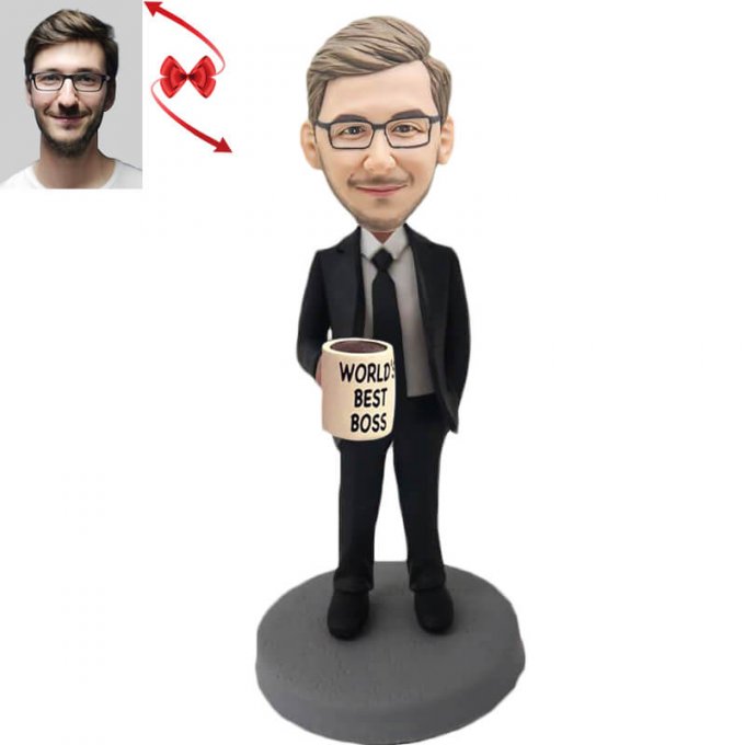 Best Boss In The World Custom Bobbblehead