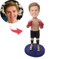 Boxer Custom Bobblehead With Engraved Text