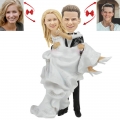 Bridegroom Holds The Bride Custom Bobbleheads