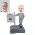 Business Card Holder With Company Logo Custom Bobblehead