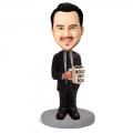 Business Gift WORLD'S BEST BOSS Custom Bobblehead With Engraved Text