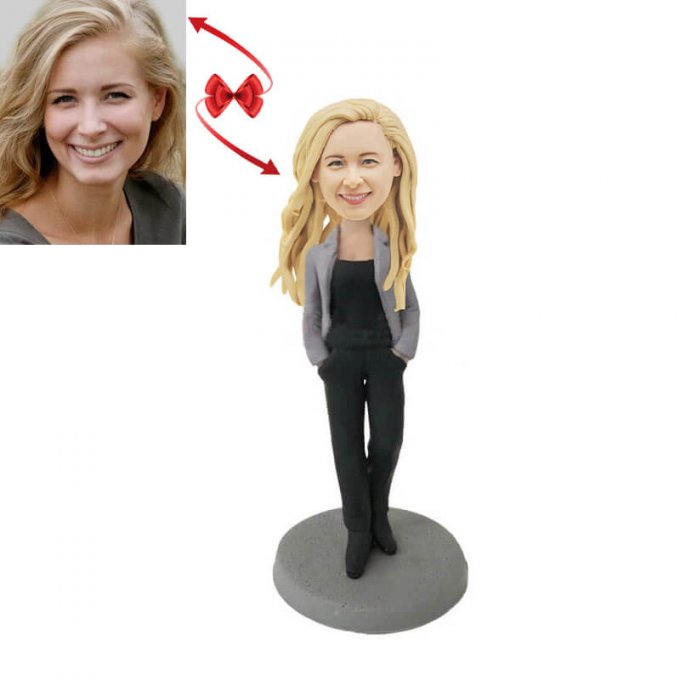 Casual Lady Custom Bobblehead(Flash Sale)