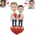 Casual Wear LOVE Couple Custom Bobbleheads