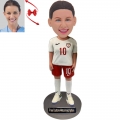 Center Footballer Custom Bobblehead with Free Metal Inscription