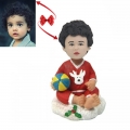 Christmas Baby With Ball Custom Bobblehead