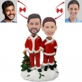 Christmas Couple Custom Bobblehead