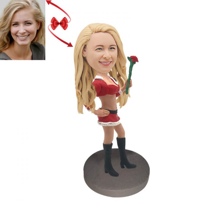 Christmas Lady Custom Bobblehead