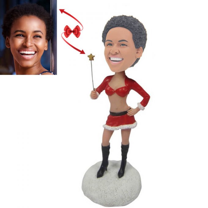 Christmas Sexy Lady Custom Bobblehead