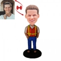 Construction Worker Custom Bobblehead