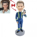 Construction Worker Custom Bobblehead