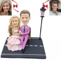 Couple and Light Custom Bobblehead