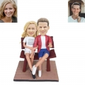 Couple In The Chair Custom Bobblehead