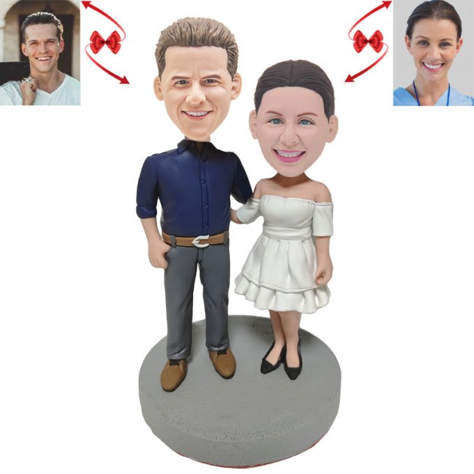 Couples Attending A Banquet Custom Bobbleheads