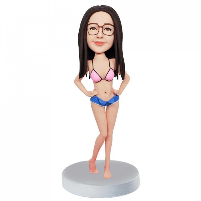 Custom Beautiful Female Bobbleheads In Sexy Bikini