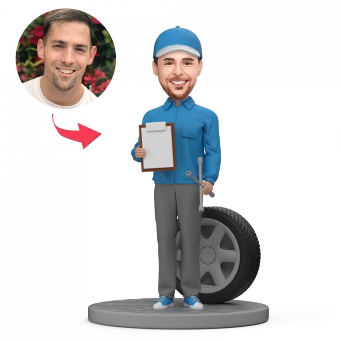 Custom Bobblehead Automotive Repair/Automotive Inspection Engineer