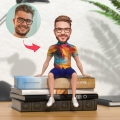 Custom Bobblehead Casual Man in Shirt And Shorts