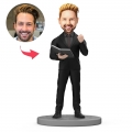 Custom Bobblehead Wedding Host/Emcee With Engraved Text