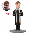 Custom Bobblehead Wedding Priest Holding A Bible