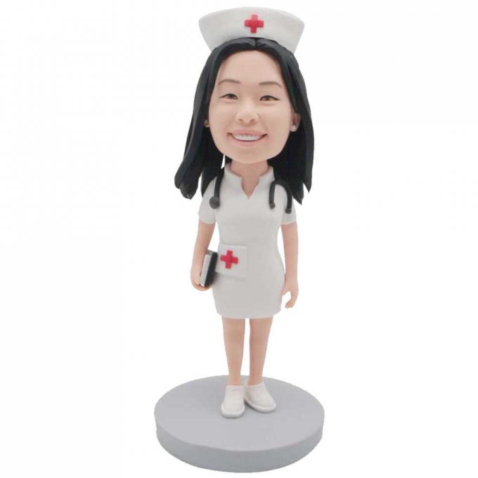 Custom Charming Female Nurse Bobbleheads