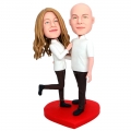 Custom Chef Couple Bobbleheads In Chef Uniform