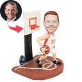 Custom Cool Male Basketball Player Bobbleheads Playing Basketball