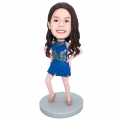 Custom Female Dancer Bobbleheads In Beautiful Costumes