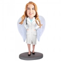 Custom Female Doctor Physician Bobbleheads With Wings