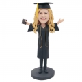 Custom Female Graduation Bobbleheads