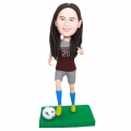 Custom Female Soccer Player Bobbleheads