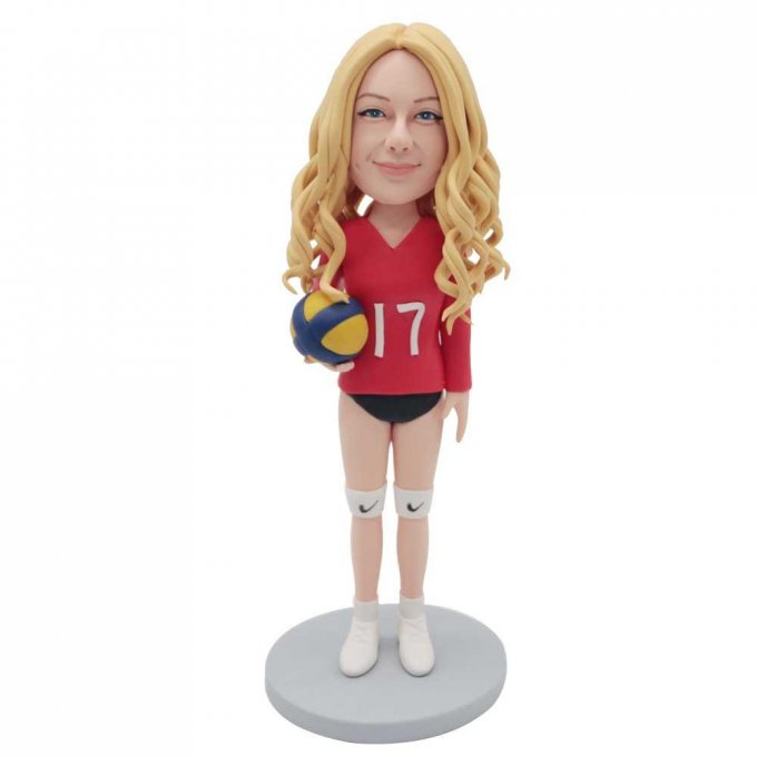 Custom Female Volleyball Player Bobbleheads