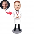 Custom Handsome Chef Champion Bobbleheads With Dessert