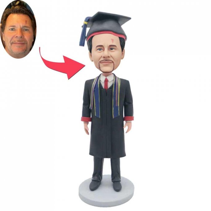 Custom Handsome Male Graduation Bobbleheads