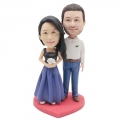 Custom Happy Wedding Bobbleheads