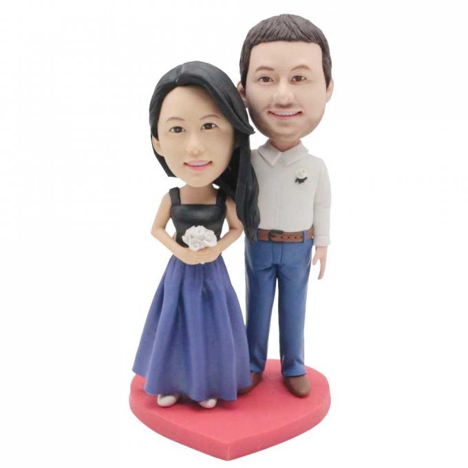 Custom Happy Wedding Bobbleheads