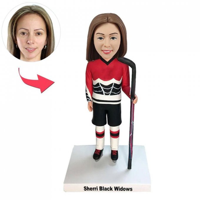 Custom Hockey Bobblehead Snowball Tournament Players Gift