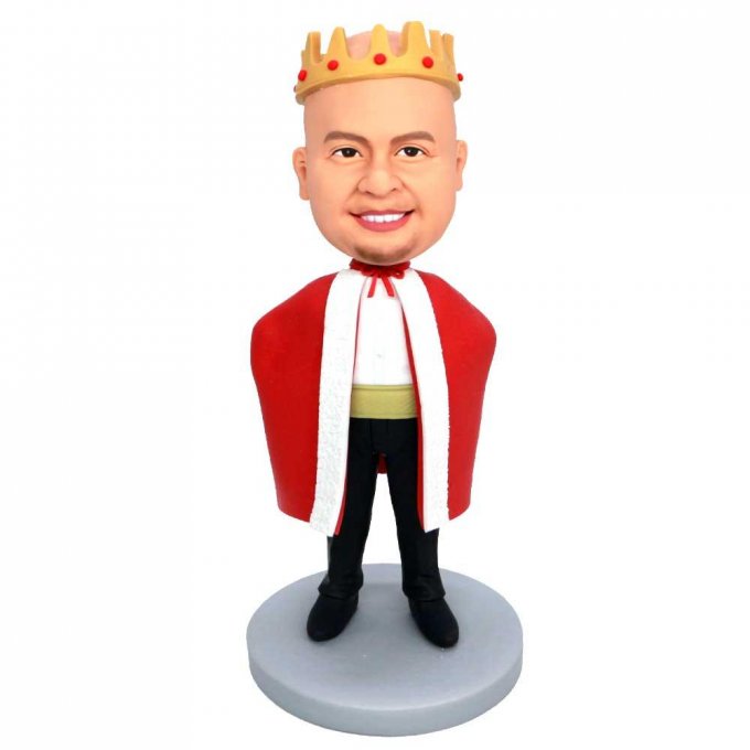 Custom King With King Crown Bobbleheads