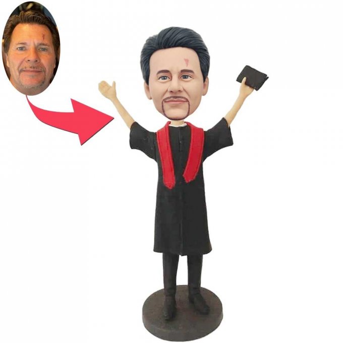 Custom Male Happy Graduation Bobbleheads