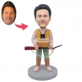 Custom Male Hunter Bobbleheads With A Gun